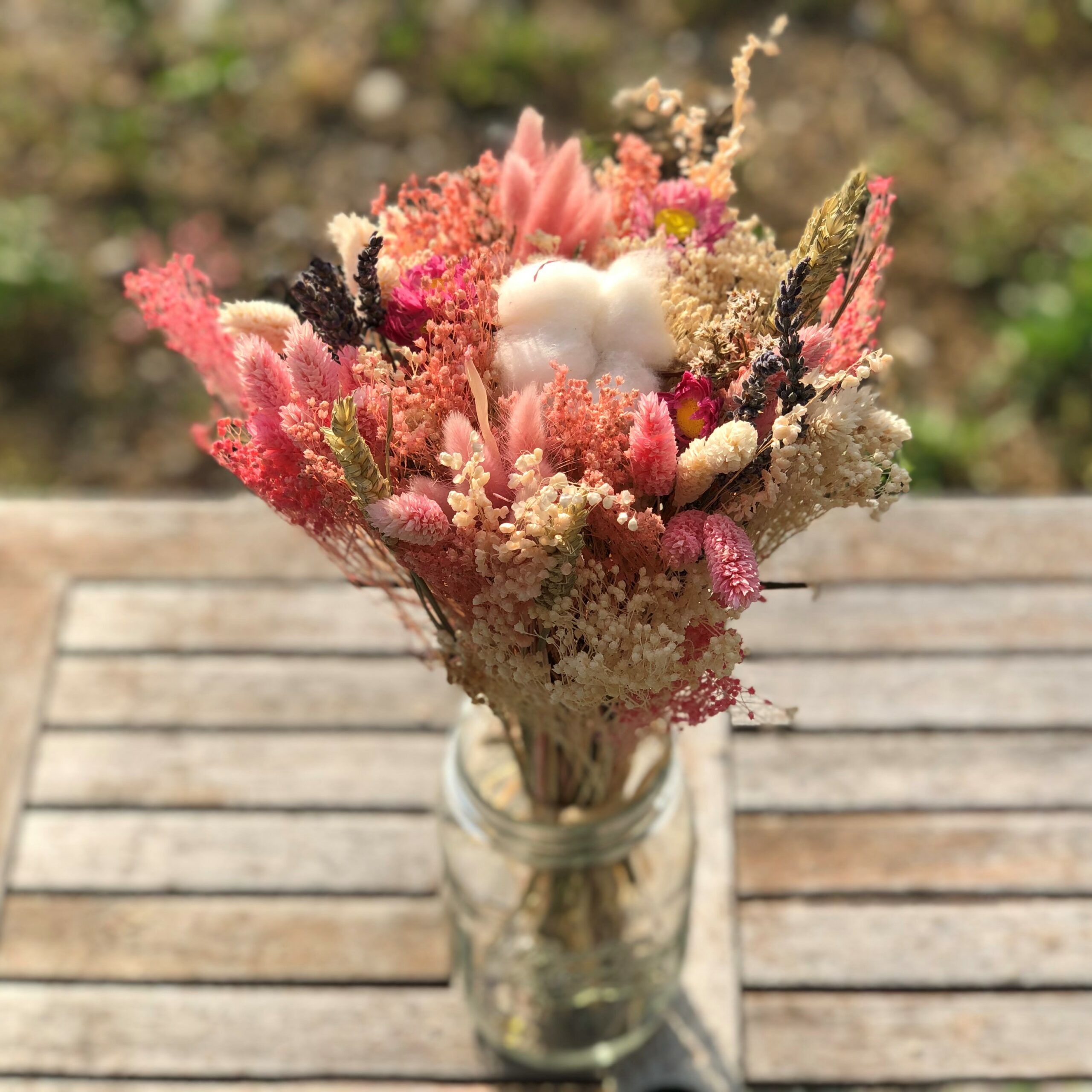 bouquet fleurs séchées verseau