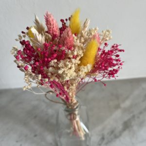 mini-bouquet-rose-jaune-vase